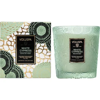 Svíčka Voluspa svíčka White Cypress, 255 g