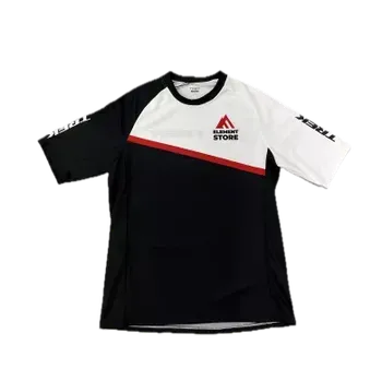 cyklistický dres Trek Pánský MTB dres s krátkým rukávem - Elementstore Bílý - L