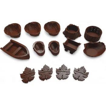 Příslušenství k deskovým hrám Thingiverse Stylové misky na zdroje pro Everdell The Complete Collection (Divukraj). Barva: Hnědá