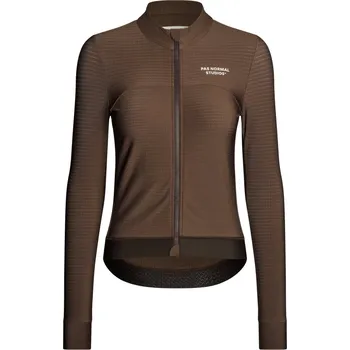 cyklistický dres Pas Normal Studios Women's Essential Long Sleeve Jersey - Light Brown