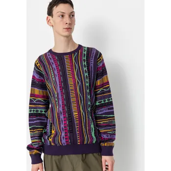 Pánský svetr Iriedaily Theodore Knit (deep purple) XL, fialová