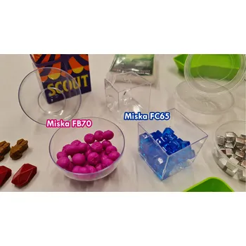 Externí zboží Miska průhledná Velikost: Miska FB70 kulatá (67 x 33 mm)