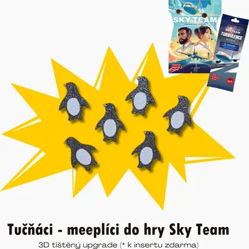Příslušenství k deskovým hrám MitroCZECH Tučňáci do hry Sky Team Barva: Vícebarevná, Množství: 1 set