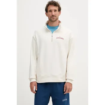 Dámská mikina Mikina s bavlnou Calvin Klein Jeans LV04RC227G béžová 01X, vel. XS