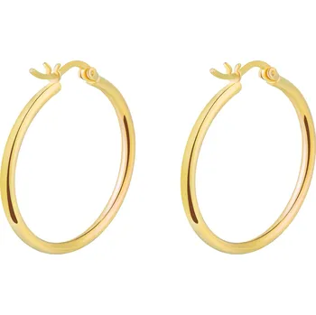 Náušnice Olivie Stříbrné 3cm KRUHY GOLD 7069 Ag 925; ≤3 g.