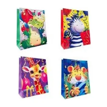 Set školních potřeb Torebka prezentowa dziecięca L Zwierzęta ZOO mix