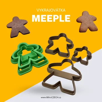 Příslušenství k deskovým hrám Vykrajovátko Meeple MitroCZECH
