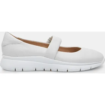 Dámské baleríny Baťa dámské kožené baleríny mary jane bílé, vel. 41