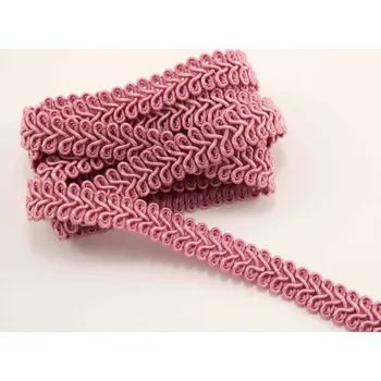 Galonový prýmek - smyčky - starorůžová - šíře 1,5 cm