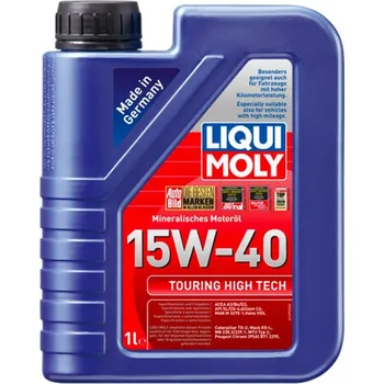 Motorový olej Liqui Moly Touring High Tech 15W-40 - 20 litrů + dárek Antistres DEFENDER zdarma