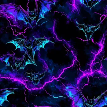 Úplet, Strašidelní netopýři, blesky (E) (Top kvalitní úplet Bella digitisk)