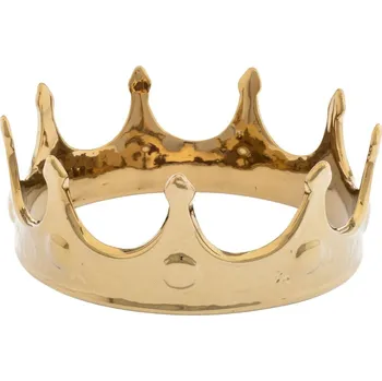 Dekorační figurka MEMORABILIA MY CROWN 18,5 cm, zlatá, porcelán, Seletti - doprava zdarma od 2999 Kč