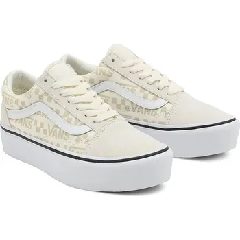 Pánské tenisky boty Vans Old Skool Platform - Reflective Logo/Drizzle/True White 42