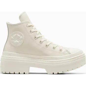 Dámská zimní obuv boty Converse Chuck Taylor All Star Lugged Heel Leat.Platform Hi - A10370/Egret/Egret/Egret 37.5