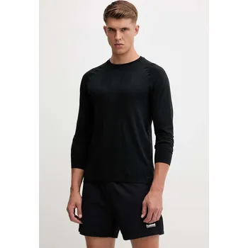 Pánské tričko Sportovní tričko s dlouhým rukávem Hummel černá barva, 230076 99X, vel. L