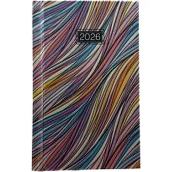 Diář Terminarz 2026 tygodniowy 8x13cm metalic MIX