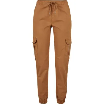 Dámské kalhoty Ladies High Waist Cargo Jogging Pants - toffee 3XL
