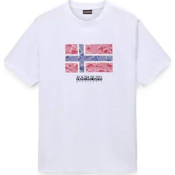 Pánské tričko Pánské tričko Napapijri S-DRAPEAU S Bílá, Mix