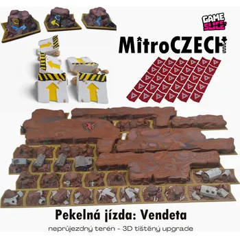 Příslušenství k deskovým hrám Externí designér Neprůjezdný terén pro hru Pekelná jízda: Vendeta Barva: Hnědá