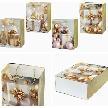 Dárková taška Papírová dárková taška TORO 23x18x10cm MIX vánoční dárek