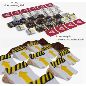 Příslušenství k deskovým hrám Externí designér Rampy pro hru Pekelná jízda: Vendeta Barva: Bílá