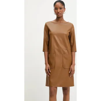 Dámské šaty Šaty MM DIONIGI 2526626087600 hnědá 88A, vel. M