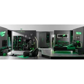 Dětský pokoj Herní pokoj Diego - černá, zelená