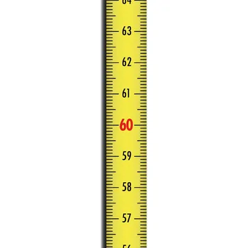 metr Richter | SK882SA Nalepovací metr ocelový | Žlutá | 1m | s nulou dole