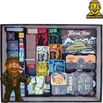 Příslušenství k deskovým hrám Pekelná jízda: Vendeta - Maximální chróm | 3D tištěný insert | MitroCZECH Barva: Černá