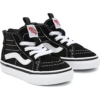 Dívčí obuv boty Vans Sk8-Hi Zip - Black/White 26.5