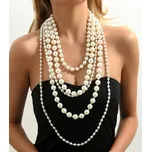 Isla Margarita Krásný vrstvený náhrdelník perel