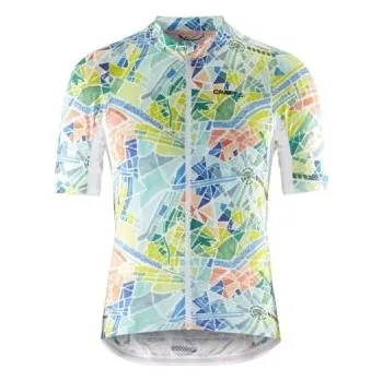 cyklistický dres Cyklodres CRAFT ADV Endur Graphic bílá S