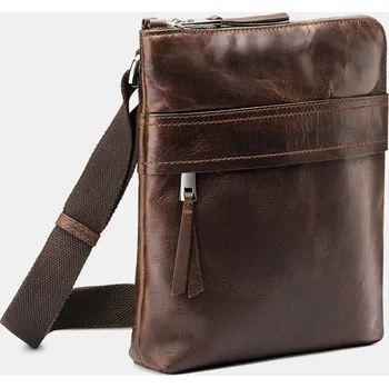 Baťa hnědá kožená crossbody taška 9644288
