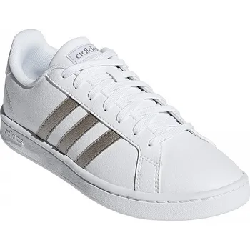 Dámské tenisky boty adidas Performance Grand Court - White/Platin Met/White 38 2/3