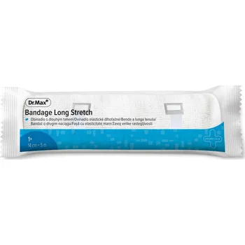 Dr. Max Bandage Long Stretch 14 cm x 5 m obinadlo 1 ks