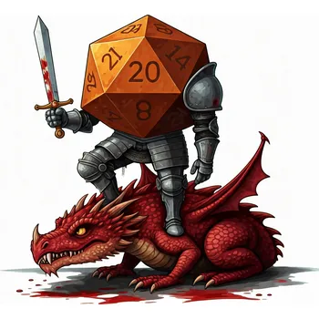 Příslušenství k deskovým hrám MitroCZECH Obrázky pro házecí misky Obrázek: Drak a rytířská kostka