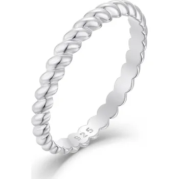 Souprava šperků Bealio BEALIO Stříbrný prsten SPIRÁLA pletený Velikost prstenu: 60 03-13242-2756