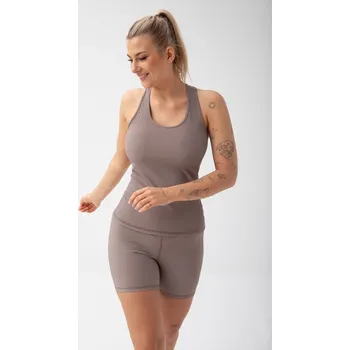 FeelJ Premium Ribbed Top Long Mocca Velikost: L