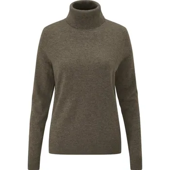 Dámský svetr ALAN PAINE - Clara rolák dámský Pecan Hnědá 36