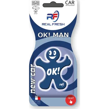 Vůně do auta Real Fresh OK! Man - New Car