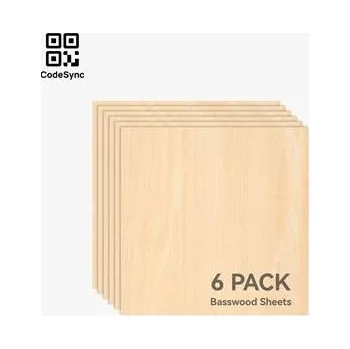 Příslušenství k 3D tiskárně Bambu Lab 3mm Basswood Plywood (6pcs) - překližka z lípy