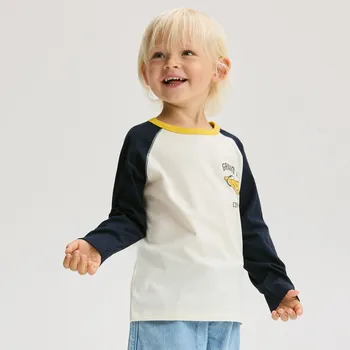 Reserved - Bavlněné tričko s dlouhými rukávy - krémová - 058FI-01X - 058FI-01X-98