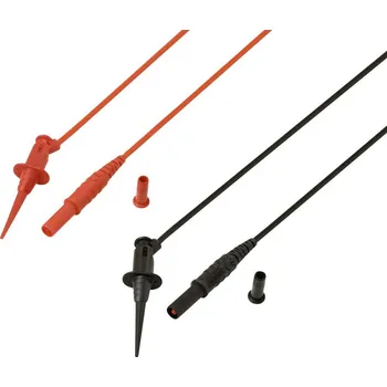 Krokosvorka VOLTCRAFT MSL-525 měřicí kabel 1.2 m Miniaturní krokosvorka Cat II 300 V. 1 pár