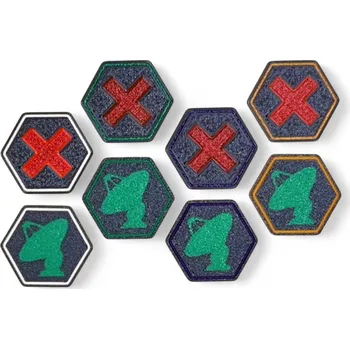 Příslušenství k deskovým hrám MitroCZECH + licence Žetony pasování pro hru SETI: Pátrání po mimozemské inteligenci