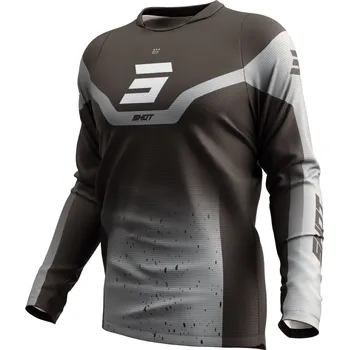 Moto dres Motokrosový dres Shot Devo Blast černo-šedý XL