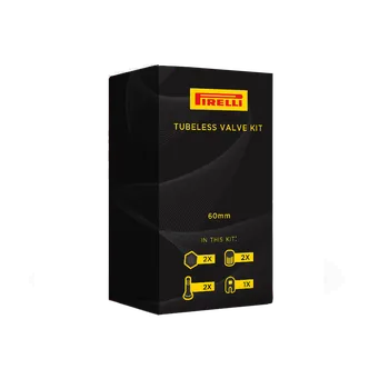 ventilky PIRELLI Bezdušové ventilky 60mm, černé, 2 ks