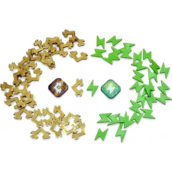 Příslušenství k deskovým hrám MitroCZECH + licence Energie a kredity pro hru SETI: Pátrání po mimozemské inteligenci