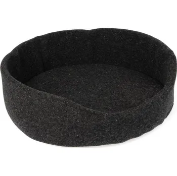 Pelíšek pro psa Vlněný pelíšek pro psy a kočky okraj černý 45cm