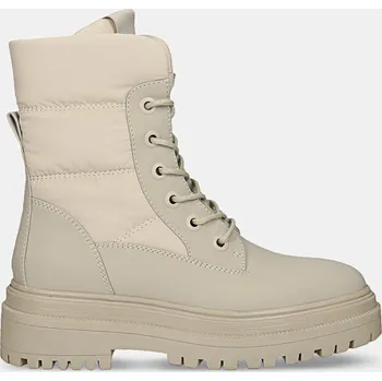 Dámská zimní obuv Baťa béžová dámská kotníková obuv na šněrování bílé, vel. 41