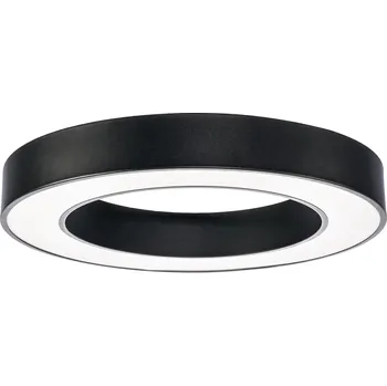Optonica LED Stropní kruhové svítidlo Shape 64W Černé , Teplá bílá